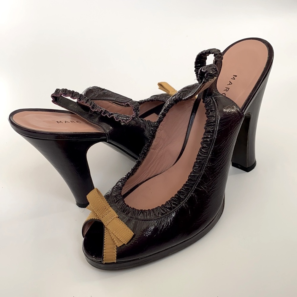 Marc Jacobs Slingback Peep toe Heels